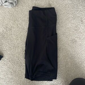 Large black biker shorts worn once